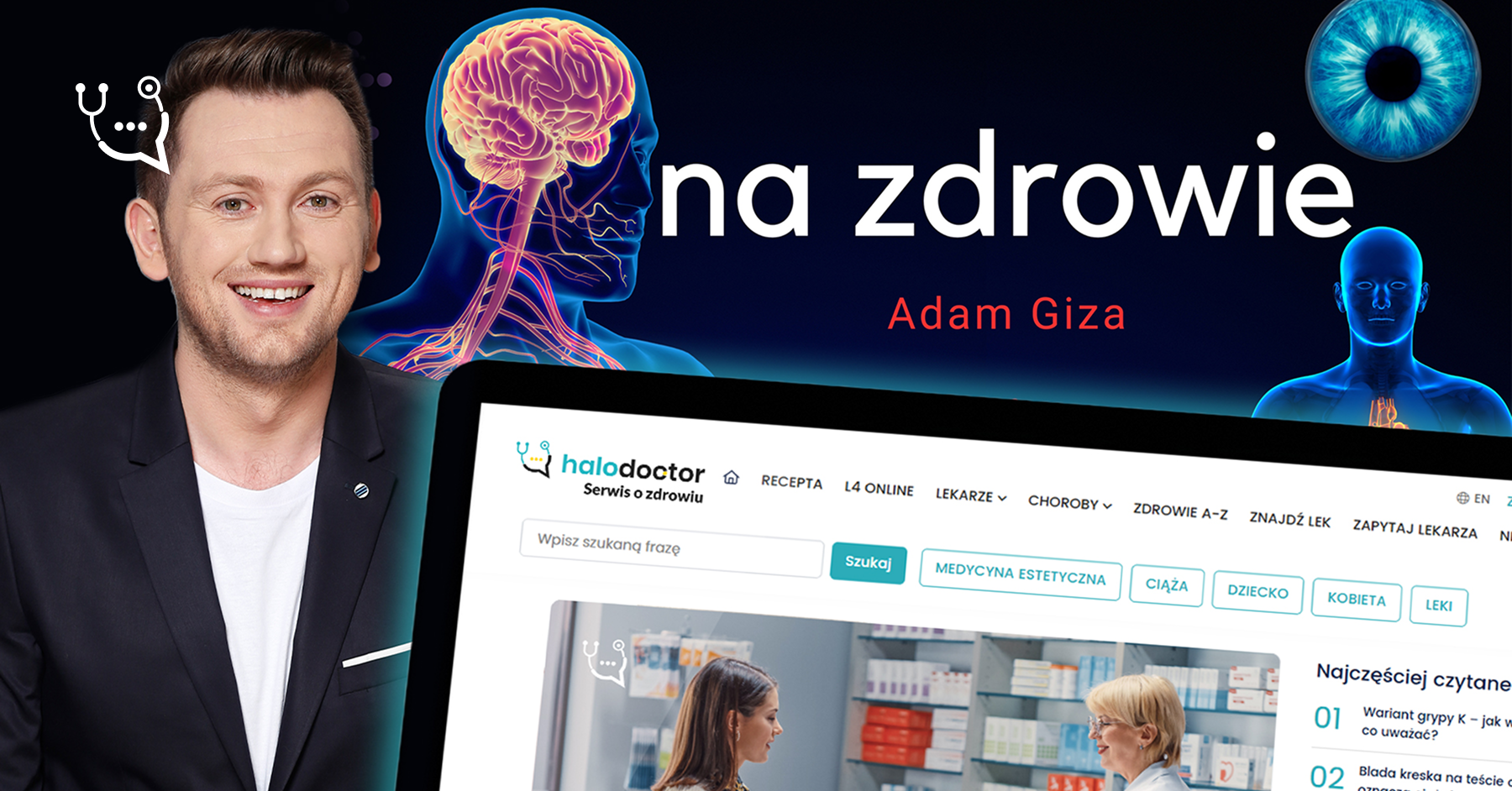 Adam Giza rozpoczyna współpracę z HaloDoctor.pl